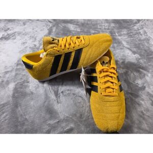 Adidas Taekwondo LA Women 8 Yellow Black Suede Sneakers JS1461 NWOB